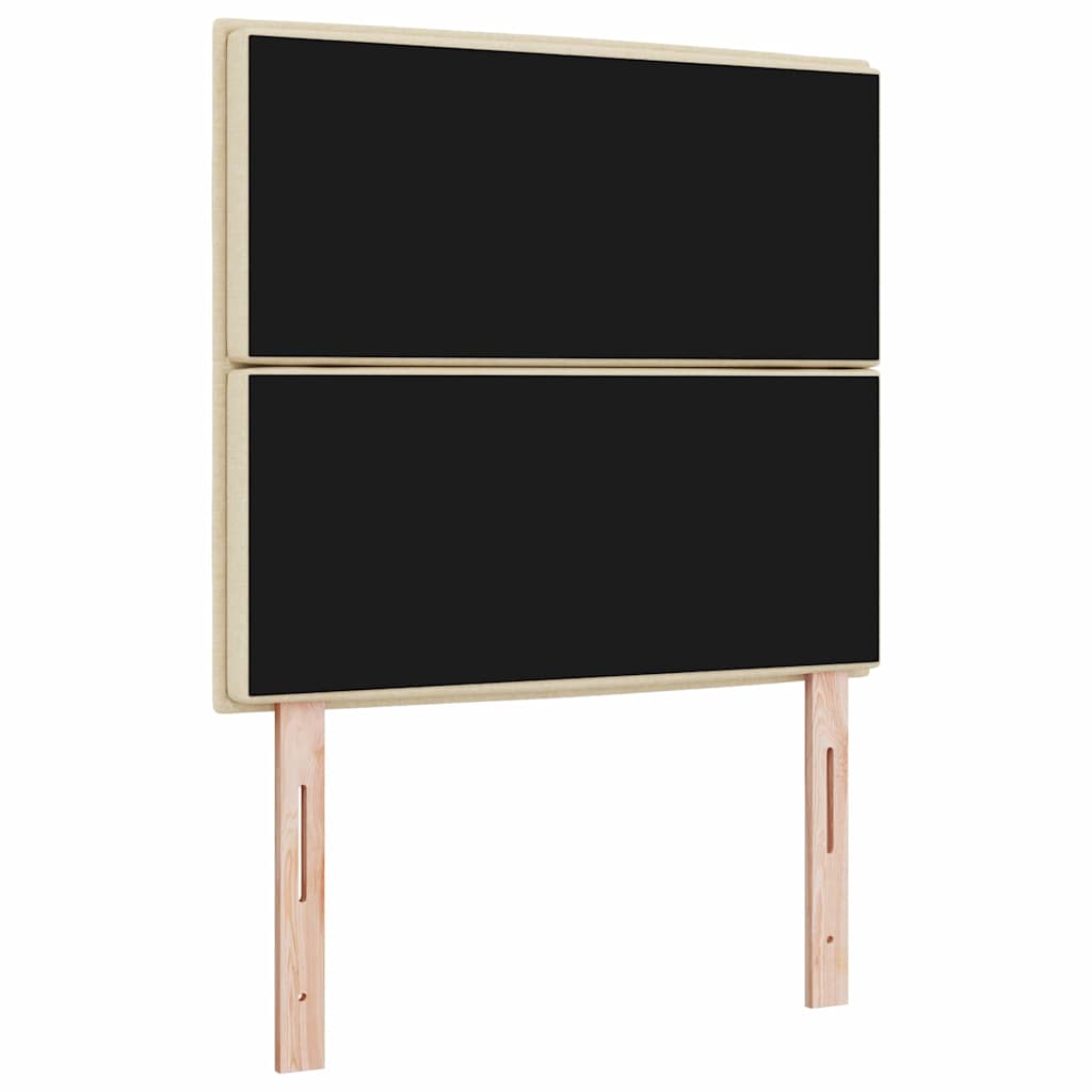 Headboard Other with Headboard Cream 100 cm Fabric